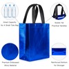 WRAPAHOLIC 12 Pack Reusable Blue Gift Bag with Handles -