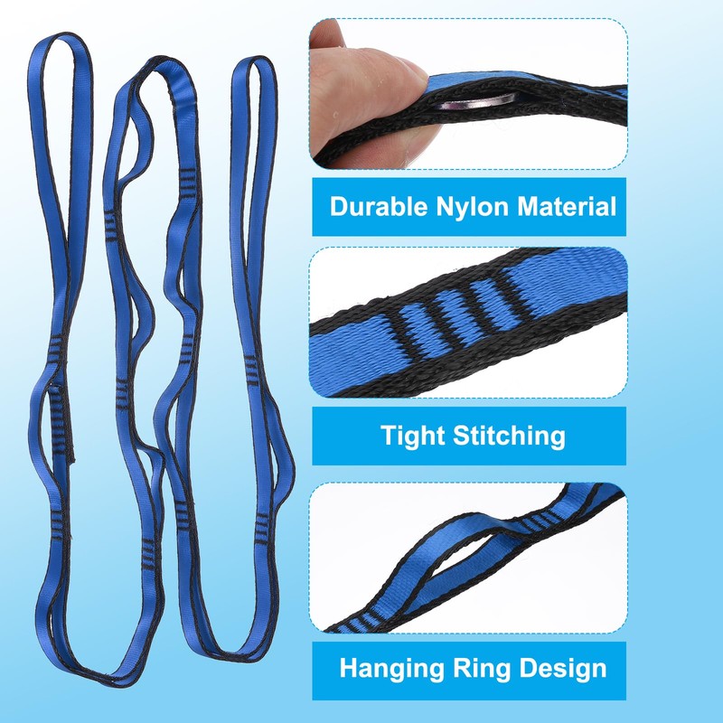 PATIKIL 71 Inch Daisy Chain Straps, 4 Pack Strong Climbing