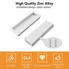 MOROBOR Aluminum Alloy Flush Pull Handles, 2pcs Modern Barn Door