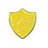 Head of House Gel Domed School Shield Badge (Yellow)