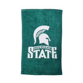 Tromic Michigan State Spartans Green Rally Towel White Vinyl Logo 11" x 18" 100% Cotton