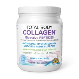 Natural Factors Total Body Collagen Bioactive Peptides Powder for Healthy Skin, Hair & Joints, Unflavored, 500 g