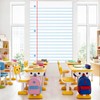 JANYUN Notebook Paper Backdrop, School Bulletin Board Classroom Door Decoration
