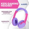Maro Kids Headphones, Toddler Over Ear Headset with Adjustable Headband,