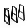 Orgerphy 18“ Black Trapezoid Metal Bench Legs (3PCS) | Heavy