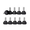 LTDparts 10 Pcs Knurled Knob Screws M4 Monitor Arm Easy
