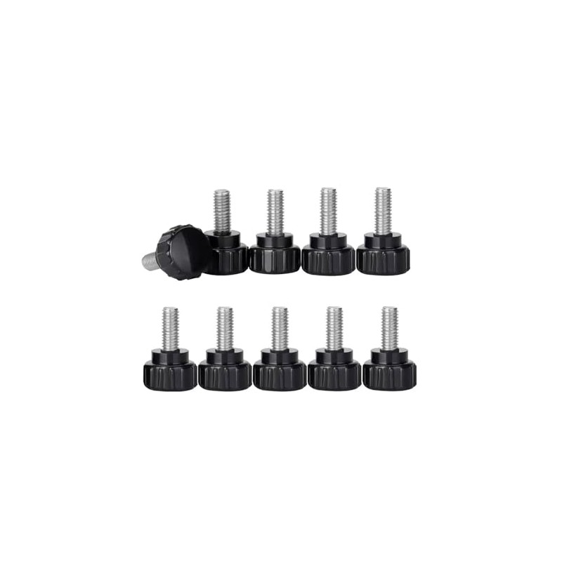 LTDparts 10 Pcs Knurled Knob Screws M4 Monitor Arm Easy
