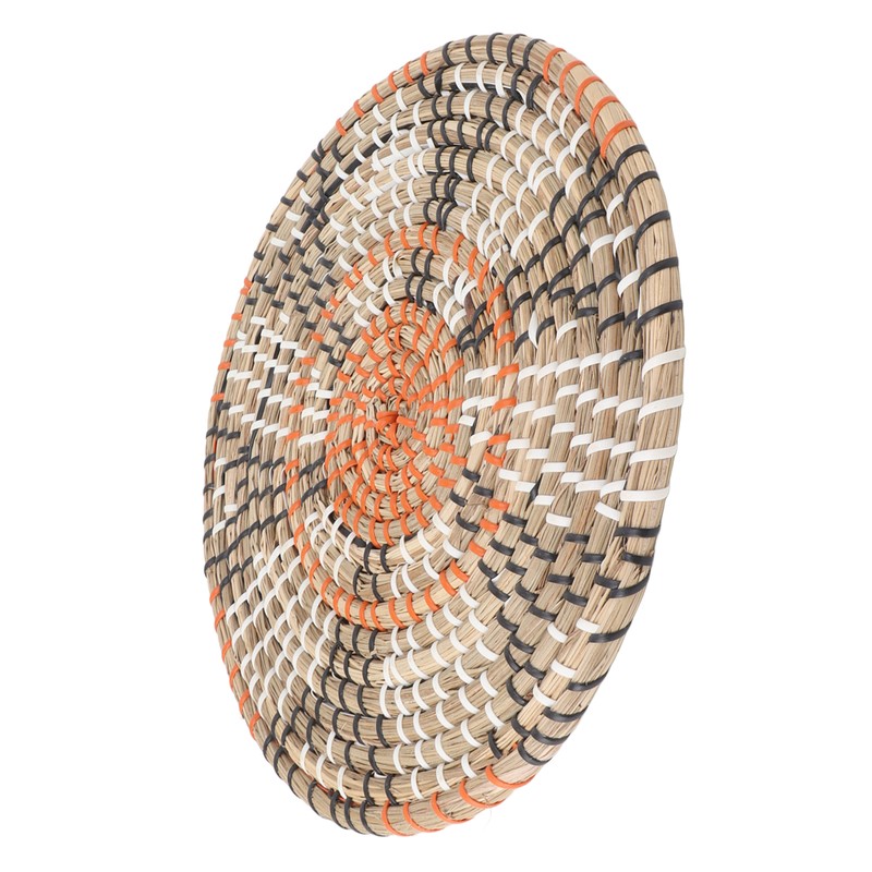 Grass Woven Placemats Nordic Style Innovative Round Placemats for Dining