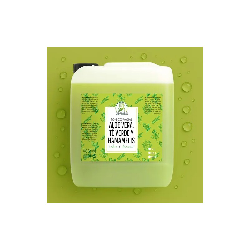 Tónico Facial De Aloe Vera, Té Verde & Hamamelis (5