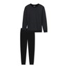 Uncover by Schiesser Men's Long Pyjamas, black