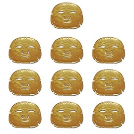 Ardisle 10PC Gold 24K Collagen Face Lip Mask Wrinkle Tired Eye Skin Exfoliating Collagen Eye Mask Reduce Eye