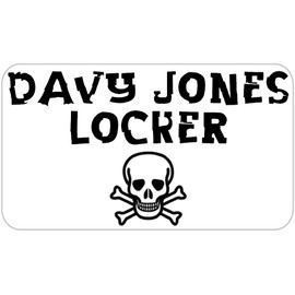 Davy Jones Locker Pirate - 25 Stickers Pack 2.25 x 1.25 inches