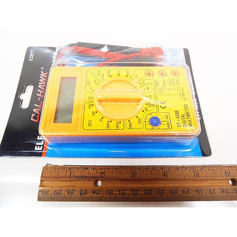 Cal-Hawk Multi Meter AC/DC Digital Continuity Tester Volt Amp Ohmns