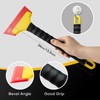 NEWISHTOOL 3 PCS TPU Rubber Squeegee with Different Hardness Blade,