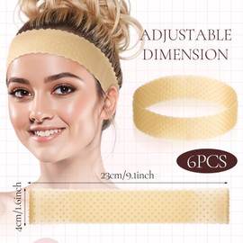 Josojoou 6pcs Head Band Wig, Adjustable Wig Bands No Slip, Silicone Headband for Wigs for Women Men Keeping Wigs