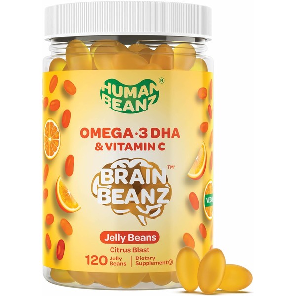 Human Beanz Omega-3 DHA and Vitamin C Jelly Bean Gummies