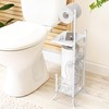 Simple Houseware English Style Bathroom Toilet Tissue Roll Holder Stand