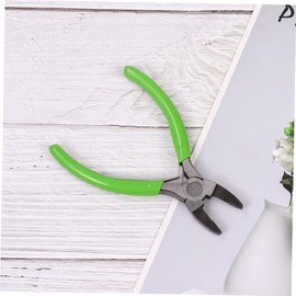 TEHAUX 1 Set DIY Jewelry Pliers with Plastic Handle Durable Manual Tools for Jewelry Making and Decoration for Crafting and Creative Projects Green