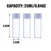 12PCS 25ML Plastic Test Tubes with Screw Caps Sample Bottles