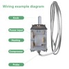 Mini Fridge Thermostat, 3 Pin WDF-16 Universal Freezer Refrigerator Thermostat