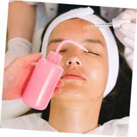 LIFKOME Botellas Exprimibles Para Limpieza De Pestañas 8 Piezas 250 Ml Anti Goteo Boquilla Curva Rosa Uso Profesional y Personal Salón De Belleza