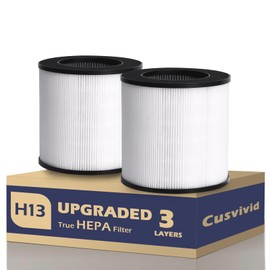 KJ150 KJ910 SY910 Filter Replacement for Druiap KJ150, for Muliap & Generic KJ910, for Cwxwei SY910(AF3001) Air Purifier, 3-in-1 H13 Ture HEPA Activated Carbon Air Filter Replacement, 2 PCS, White