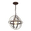 Home Decorators Collection 27030 1-Light Bronze & Champagne Pewter Mini