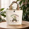 Plain Portable Canvas Lunch Bag / Eco-Friendly Student & Commuter Tote 25*19*7/Three Bears 10ea