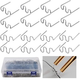 DLronwey DLronwey Plastic Welding Staples 1000 pcs,2 Types Hot Staples for Decoration,Auto Repair,Architectural Modelling,Toy Manufacturing,Etc.