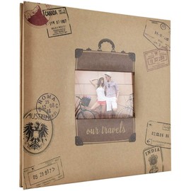 MCS MBI 13.5x12.5 Inch Travel Theme Scrapbook Album with 12x12 Inch Pages (860132)