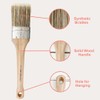 Chalk Style Paint Brush - Oval Brush with Synthetic Bristles