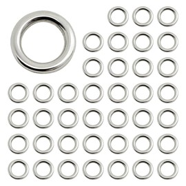 Laroal 40PCS Fishing Hook Connectors Lightweight Fishing Line Rings Bait Connector Accessories 4mm Inner Diameter 6.4mm Outer Diameter 230lb Stainless