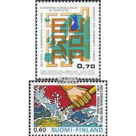 Prophila Collection Finnland 726,727 (kompl.Ausg.) postfrisch ** MNH 1973 KSZE, Kanu (Briefmarken für Sammler) Wassersport (Schwimmen/Segeln …)