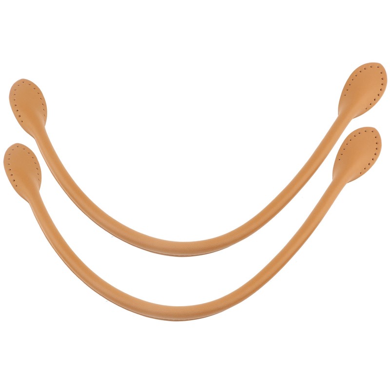 2Pcs Genuine Leather Bag Straps Handle for DIY Hand Accessories