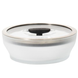 Anyday 4-Cup Microwave Cookware & Glass Container with Glass Lid, Plastic-Free Shallow Food Storage | Stackable Airtight Steamer with Vented Lid for Microwave-Safe Reheating, Steaming Vegetables