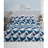 Rapport Home Rapport LEO Geometric Reversible Single Duvet Cover Set,Navy,