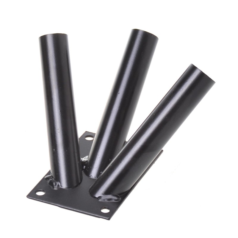 Aqbau Flag Holder 3 Compartments Flag Pole Holder Flag Wall