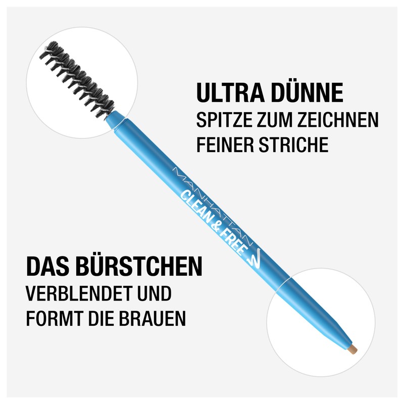 Manhattan Clean & FreeTM Brow Definer, Clean and Vegan Eyebrow