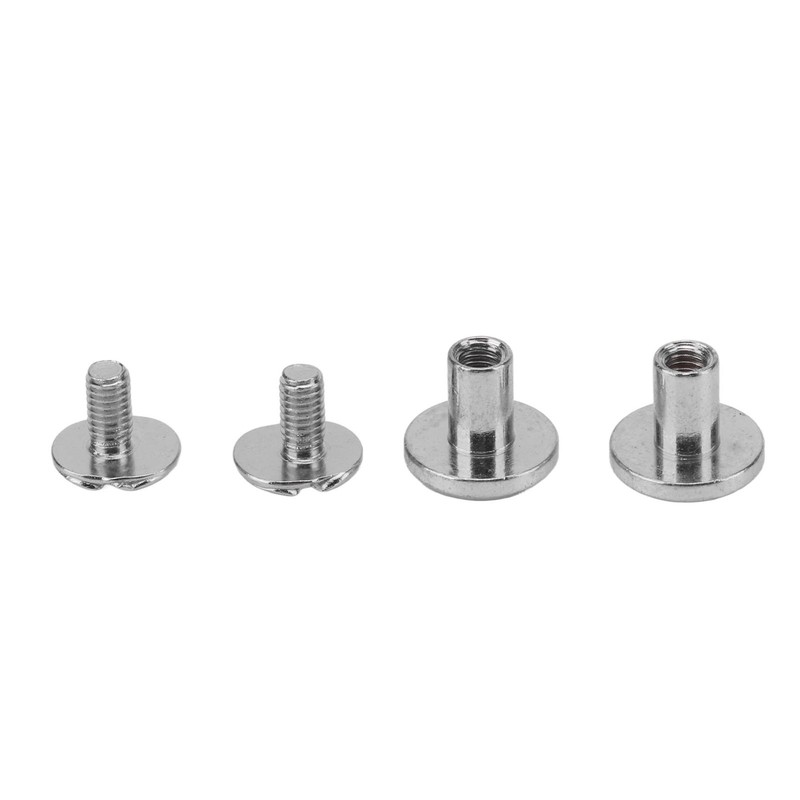 120 Sets Book Binding Screw 9x8mm Uniform Coating Color Lasting