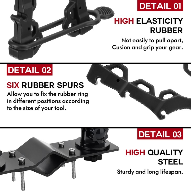Upgraded Double ATV / UTV Gun Rack, Hunting Tool Holder