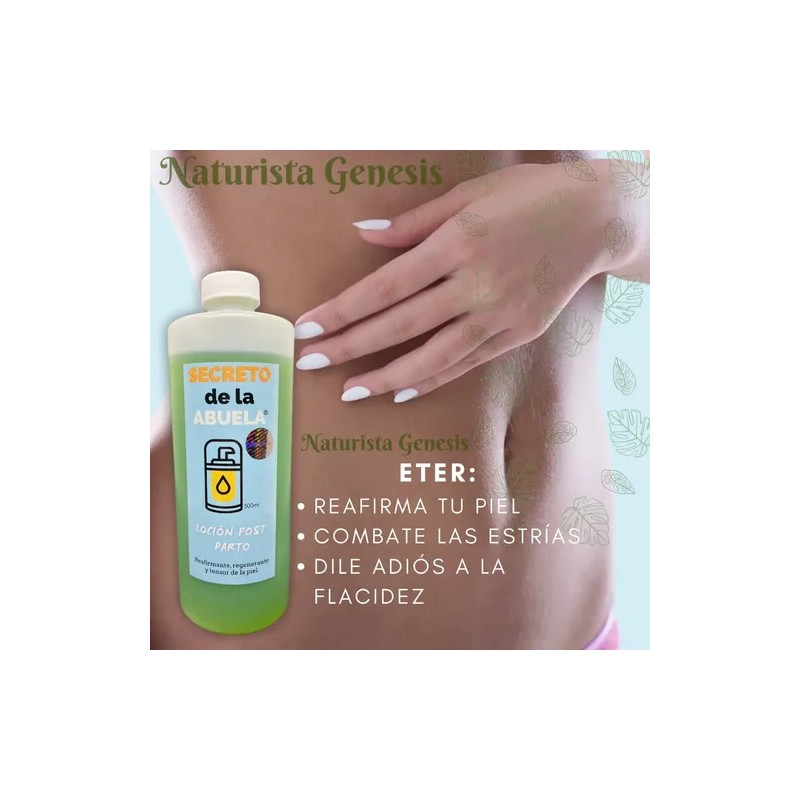 Loción Reafirmante Posparto Éter 500ml Skincare Pack De 3