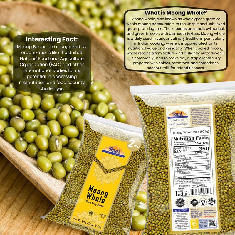 Rani Moong Whole (Ideal for cooking & sprouting, Whole Mung