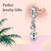 MGIUL Snowman Dangle Charm Beads for Women Bracelets Necklaces 925