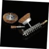 Baluue 4pcs Wire Wheel Brush Polishing and Cleaning Abrasive Rotary