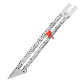 SEWACC Sewing Ruler Sliding Gauge for Beginners Metal Quilting Tool for Accurate Fabric Measurements and Seam Marking for Craft Projects and Design