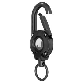 [BOUENN] AirTag Case, Keychain, Carabiner, For Air Tags, Abrasion Resistant, Flame Retardant, Shock Resistant, Hang On Bag, Keys, Luggage, Bag