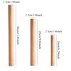 CTForest Pack of 6 Beech Wood Rolling Pin, Beech Wood