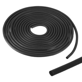 PATIKIL Foam Rubber Weather Seal Strip, 0.16" 15Ft EPDM Rubber Weather Stripping for Sealing Gaps Joints Crack Filling DIY Gasket, Black