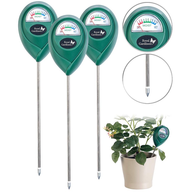 Royal Gardineer Humidity meter: Plant Soil Moisture Meter Set of