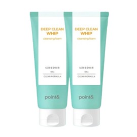 Point & Deep Clean Whip Cleansing Foam 120g x 2 / 포인트앤 딥 클린 휩 클렌징 폼 120g x 2개